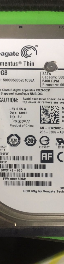 ST500LT012开盘数据恢复成功
